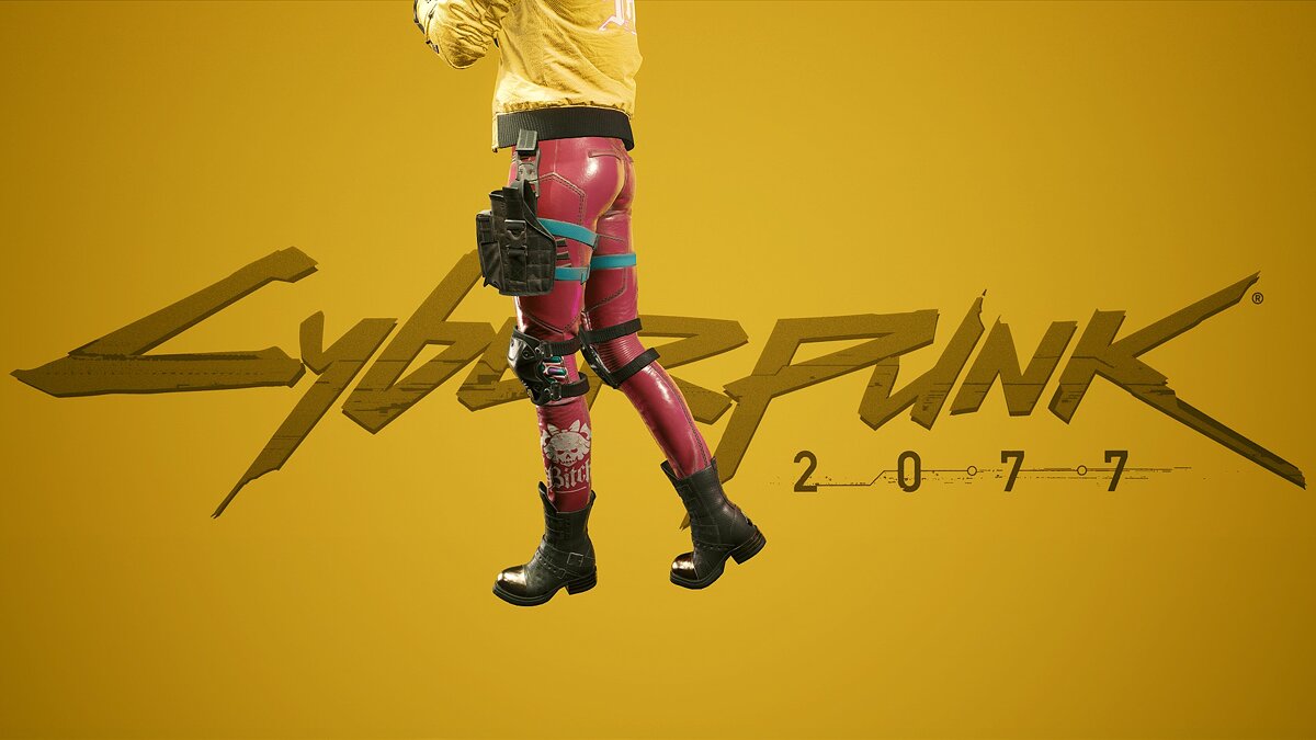 Cyberpunk 2077 — Boots with holster and knee pads