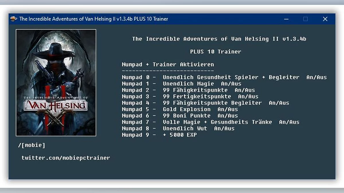 Incredible Adventures of Van Helsing 2 — Trainer (+10) [1.3.4b]