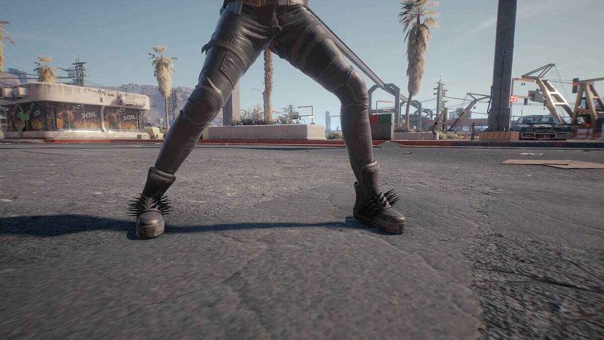 Cyberpunk 2077 — Shoes with spikes