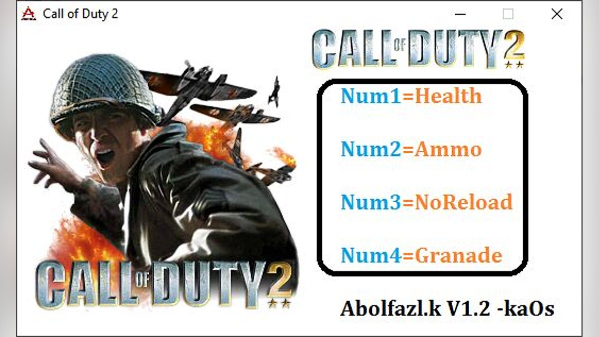 Call of Duty 2 — Trainer (+4) [1.2]