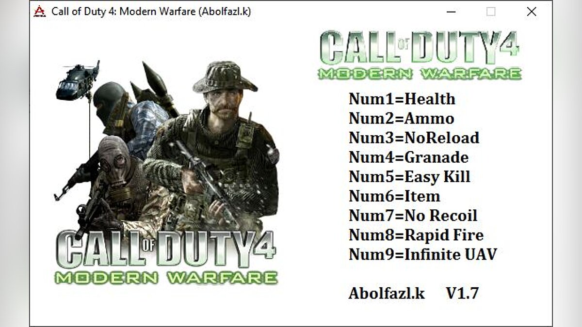 Call of Duty: Modern Warfare — Trainer (+9) [v1.7]