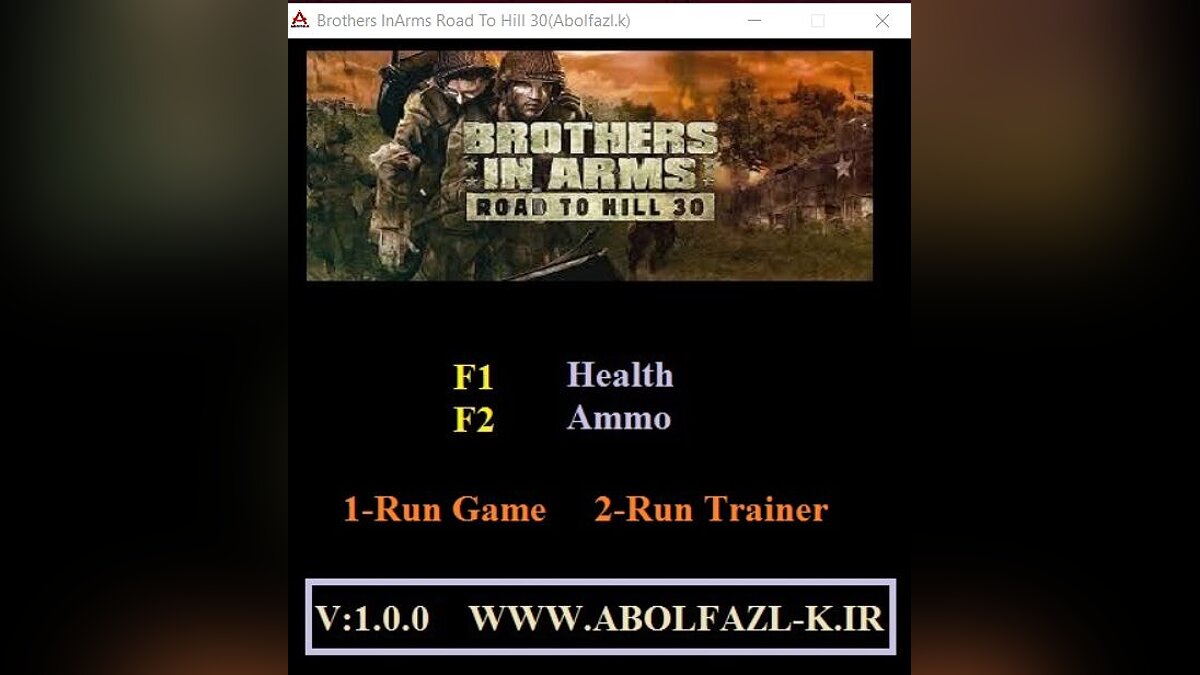 Brothers in Arms: Road to Hill 30 — Trainer (+2) [v1.0.0]