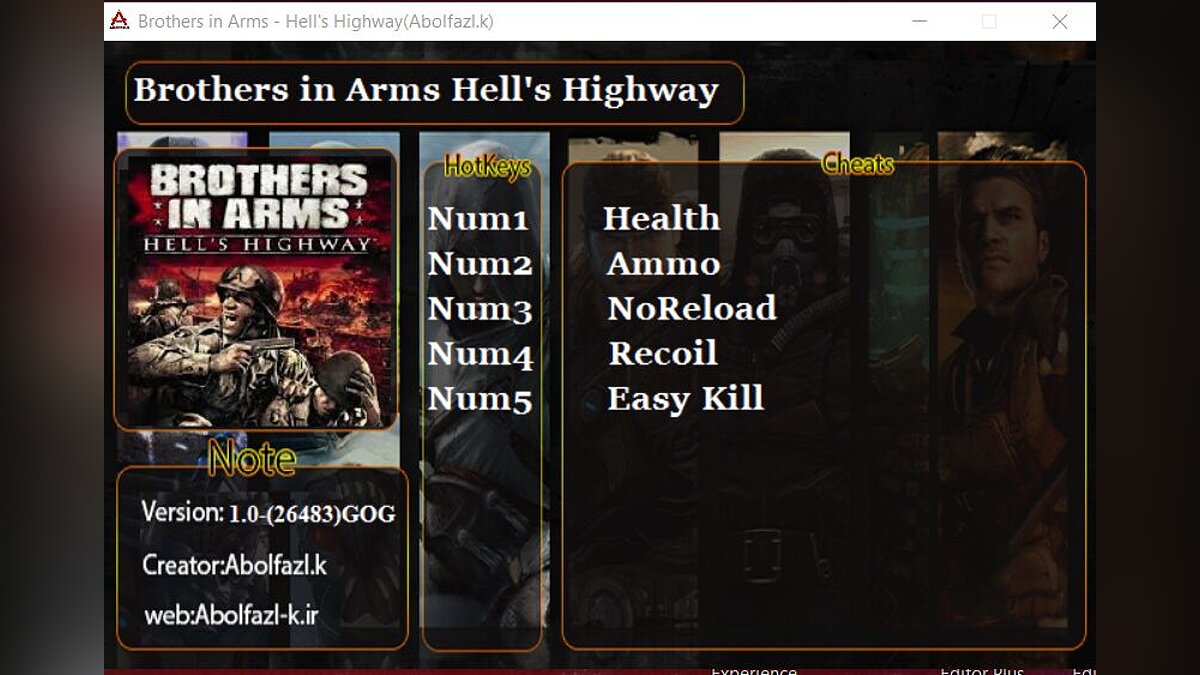 Brothers in Arms: Hell&#039;s Highway — Trainer (+5) [v1.0]