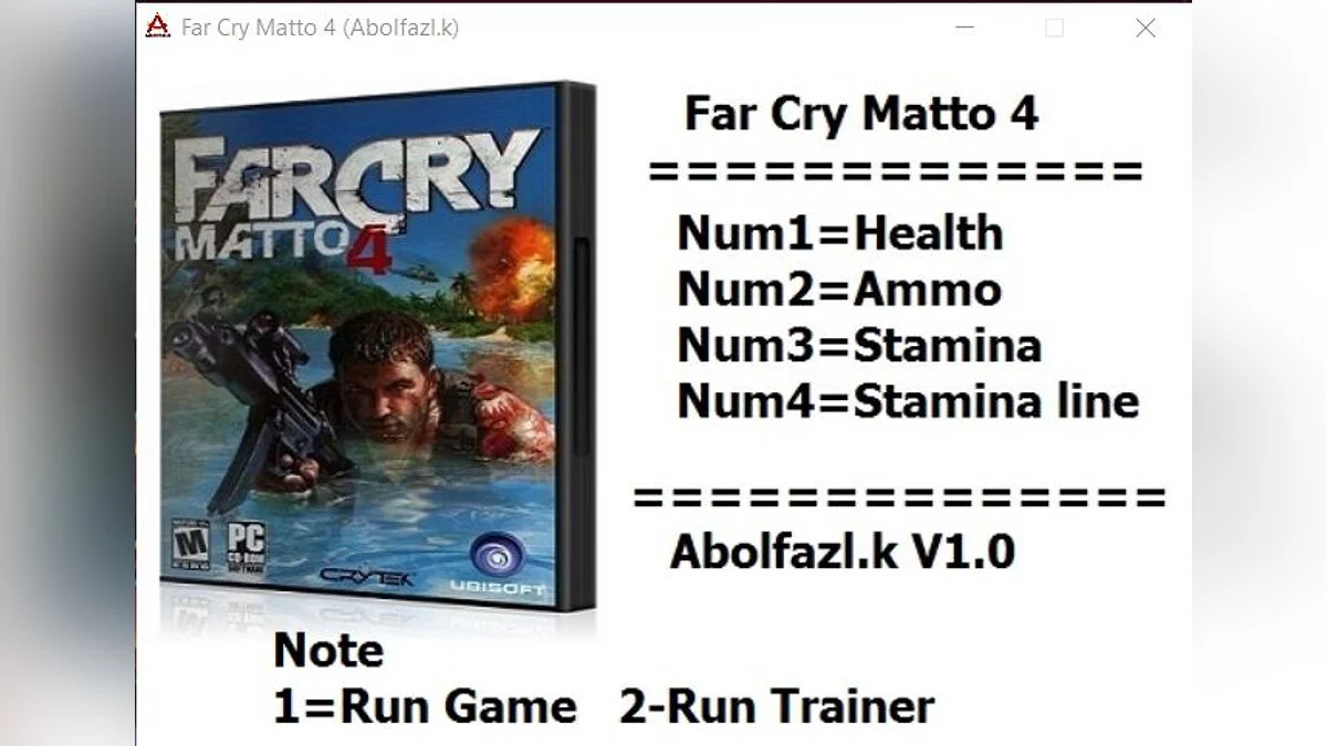 Far Cry — Entrenador (+4) [v1.0]