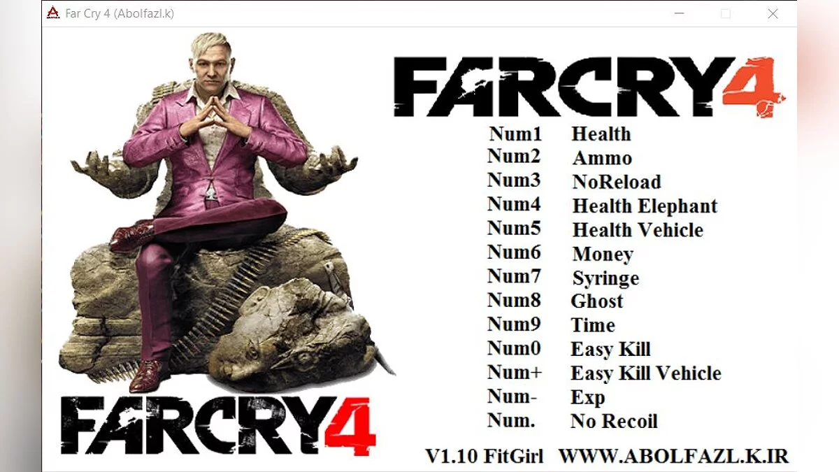 Far Cry 4 — Entrenador (+13) [v1.10]