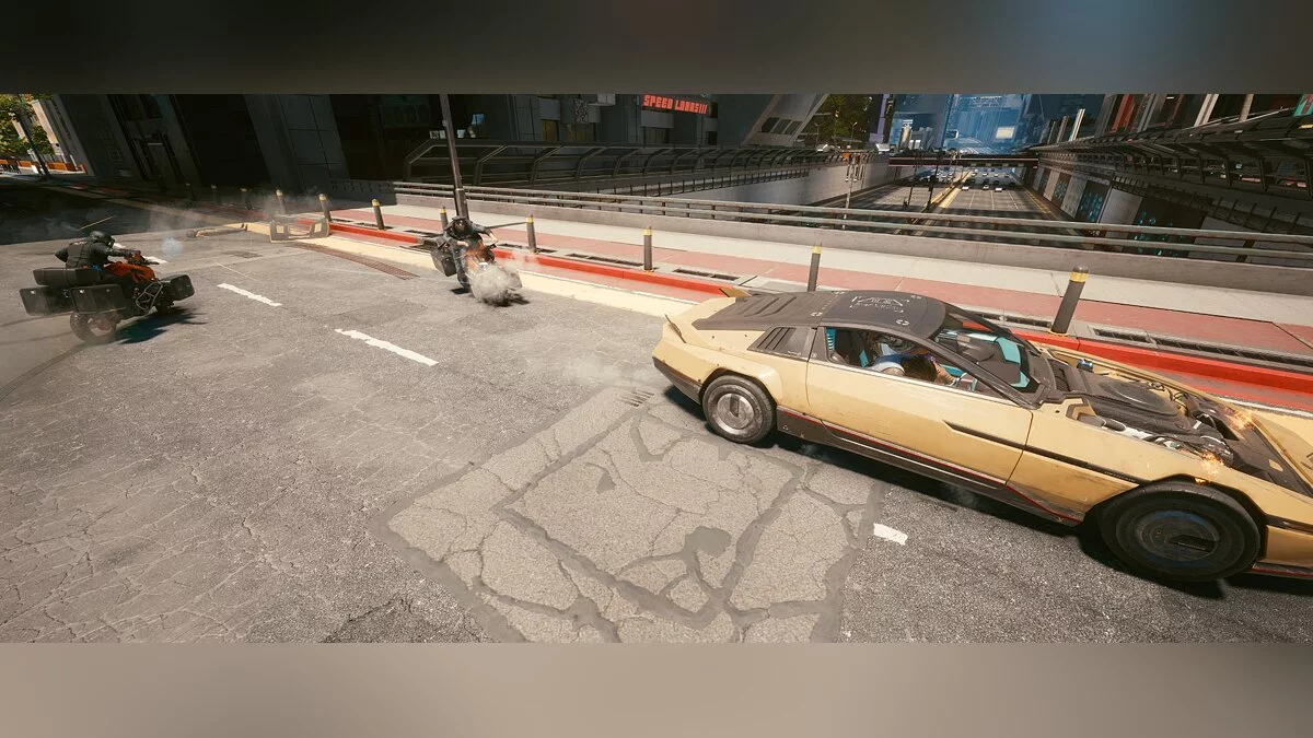 Cyberpunk 2077 — Persecuciones policiales en moto