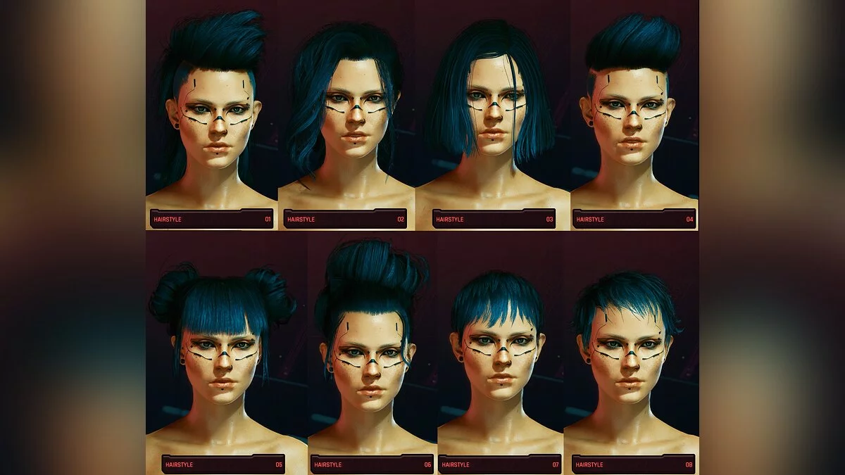 Cyberpunk 2077 — New hairstyles