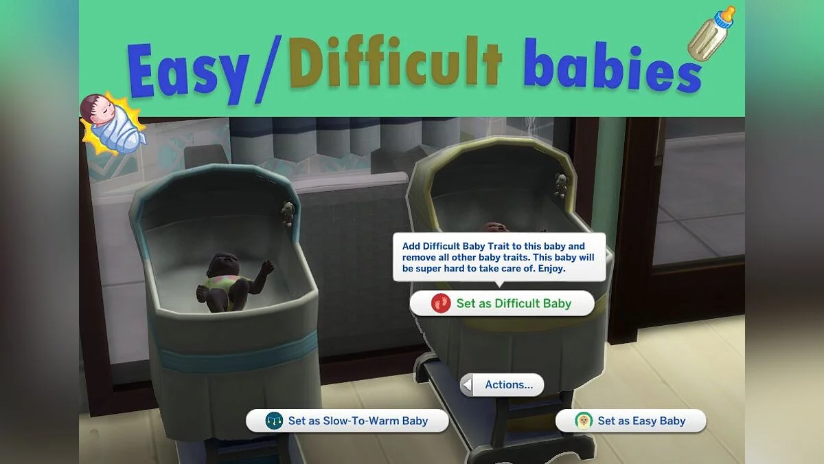 The Sims 4 — Rasgos de personalidad para bebés