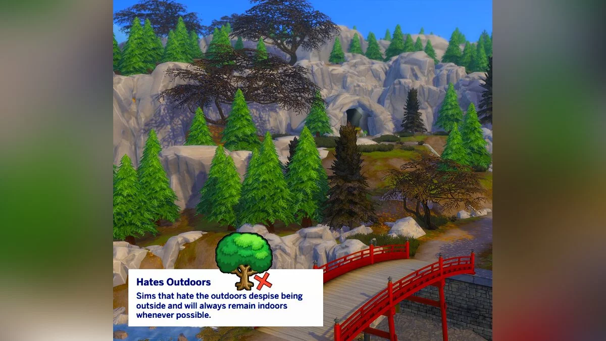 The Sims 4 — Character trait - hates nature