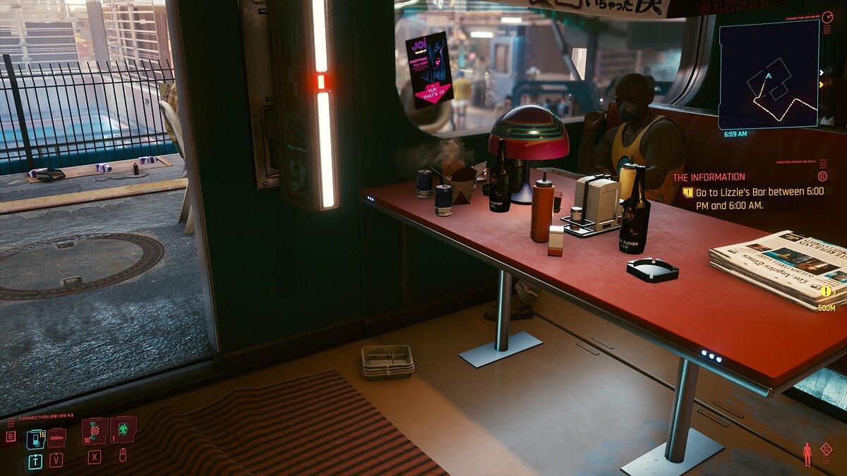 Cyberpunk 2077 — Blade Runner style whiskey bottle