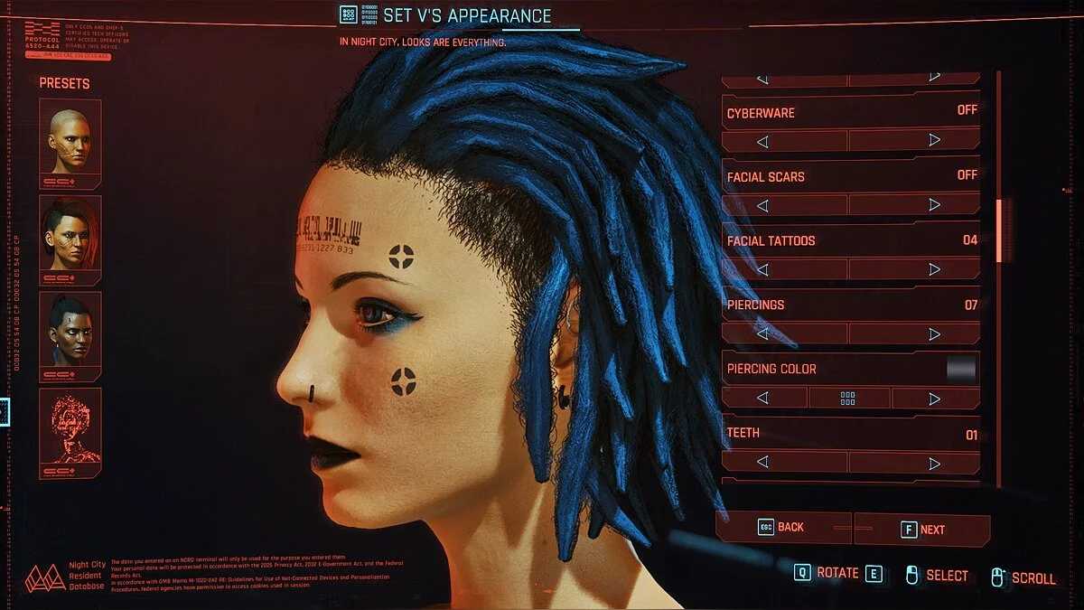 Cyberpunk 2077 — Ви з синіми дредами