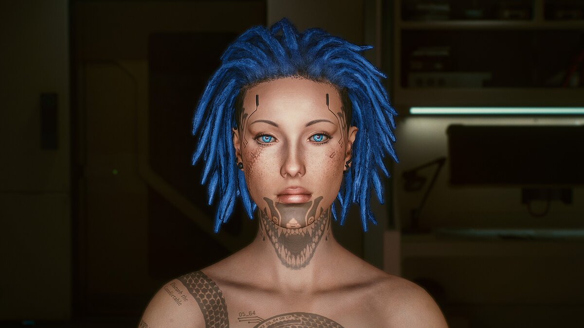 Cyberpunk 2077 — Your blue hair