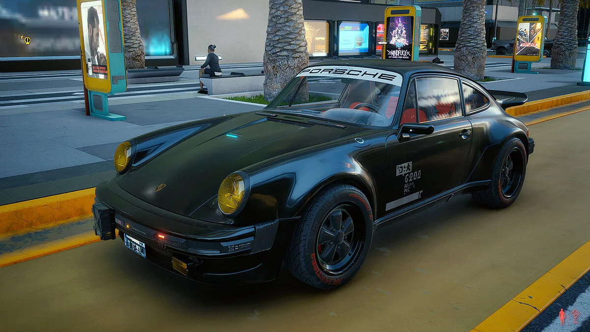 Cyberpunk 2077 — Porsche 911 Turbo (930) у різних кольорах.