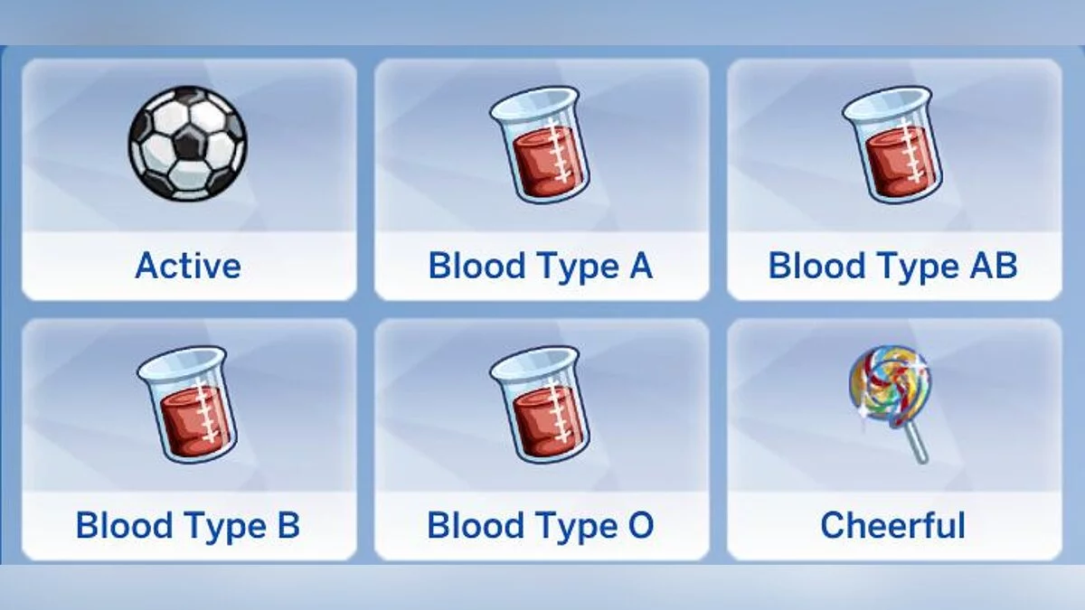 The Sims 4 — Blood type V1.2 (02/06/2021)