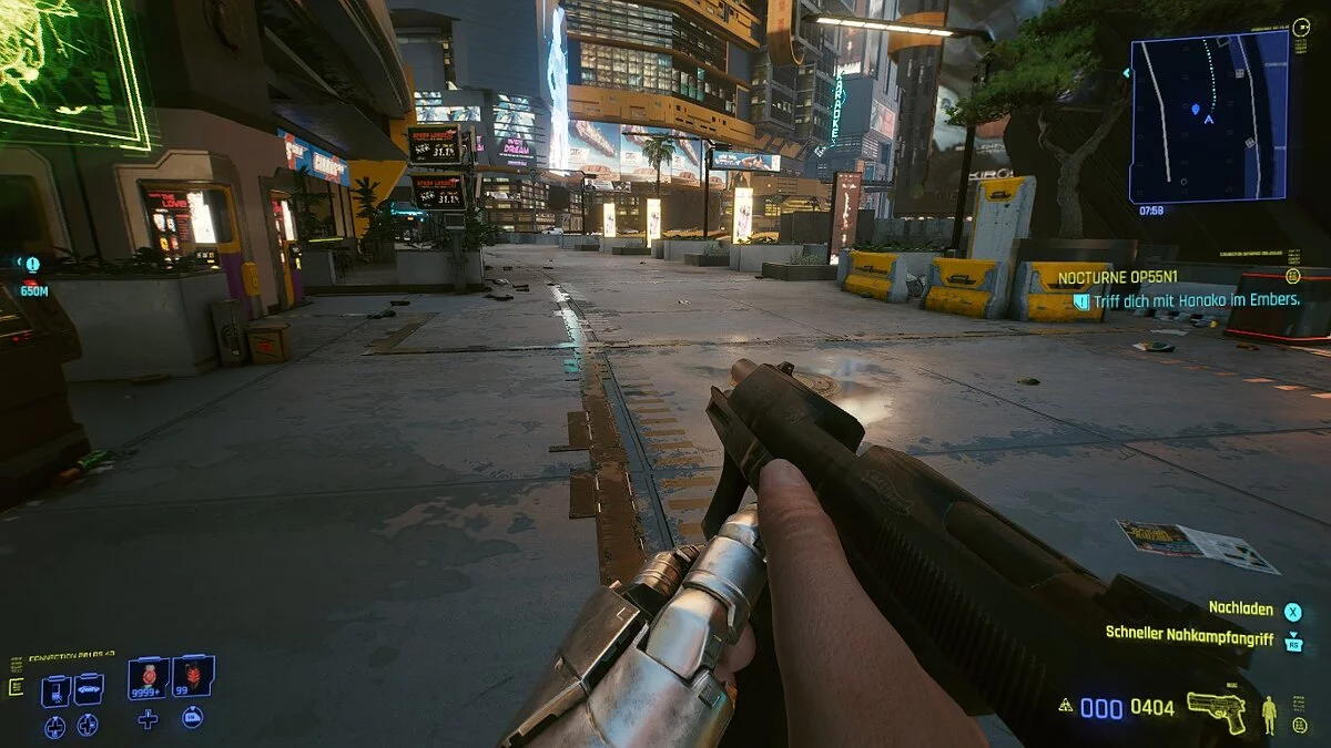 Cyberpunk 2077 — Пистолет «Цунами» вместо P99