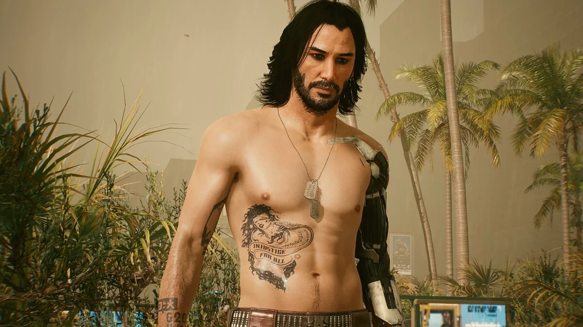 Cyberpunk 2077 — Eyeliner and tattoos for Johnny Silverhand