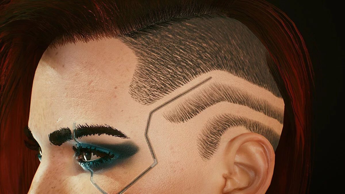 Cyberpunk 2077 — V's hairstyle from E3