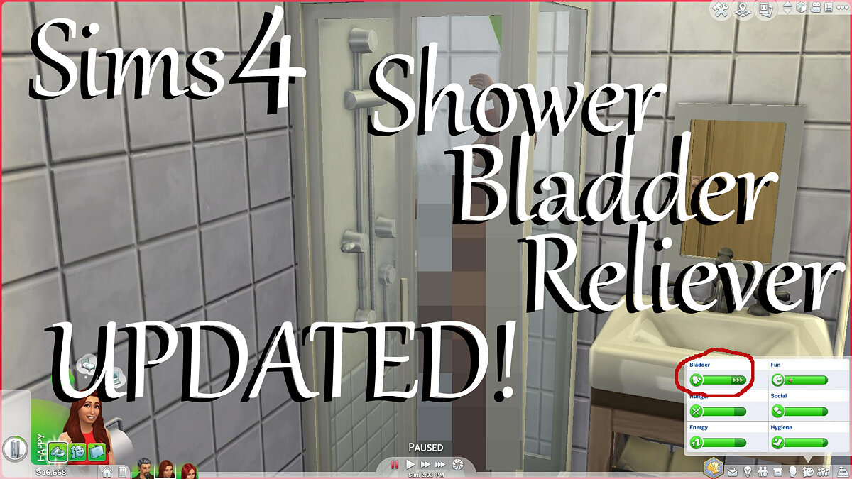 The Sims 4 — Relieving yourself while taking a shower (02/21/2021)