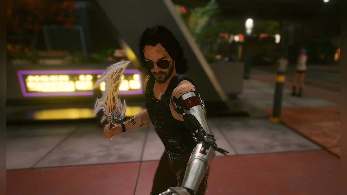 Cyberpunk 2077 — Меч Кратоса