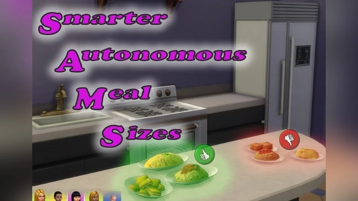 The Sims 4 — Preparing optimal portions of food for the family (02/25/2021)