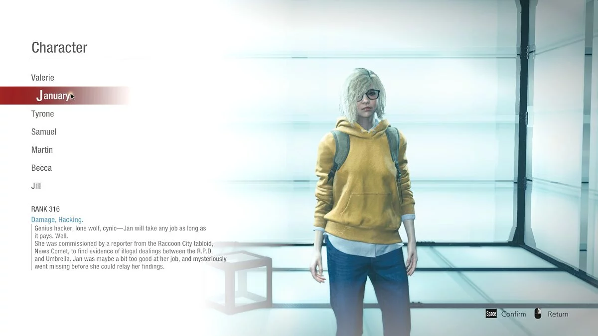 Resident Evil: Resistance — Хакер Валері