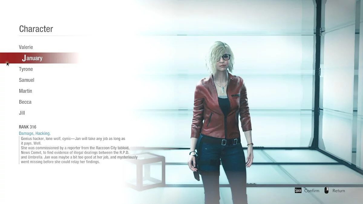 Resident Evil: Resistance — Хакер Валері