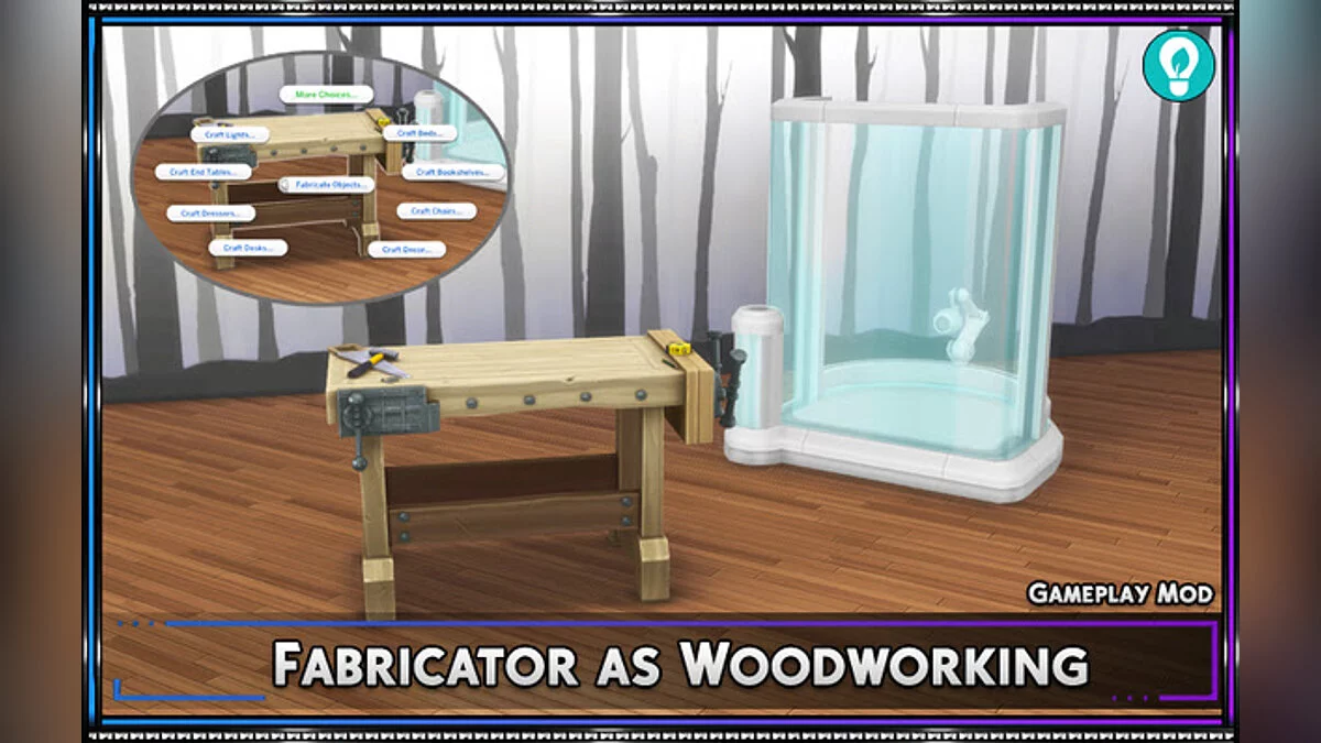 The Sims 4 — Creating furniture from a converter on a carpentry machine