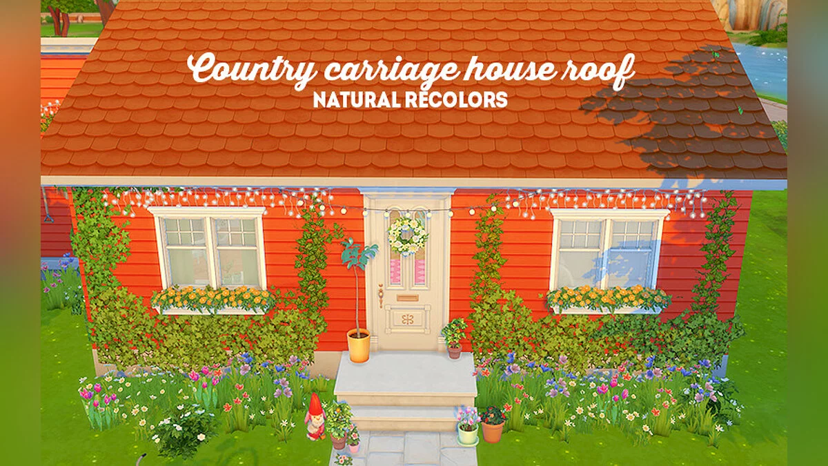 The Sims 4 — Repainting the roof of a country house