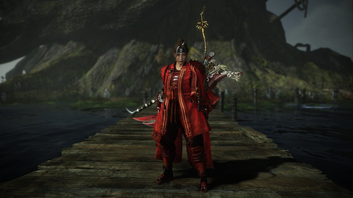 Nioh 2: Complete Edition — Red Demon Armor without Cloak