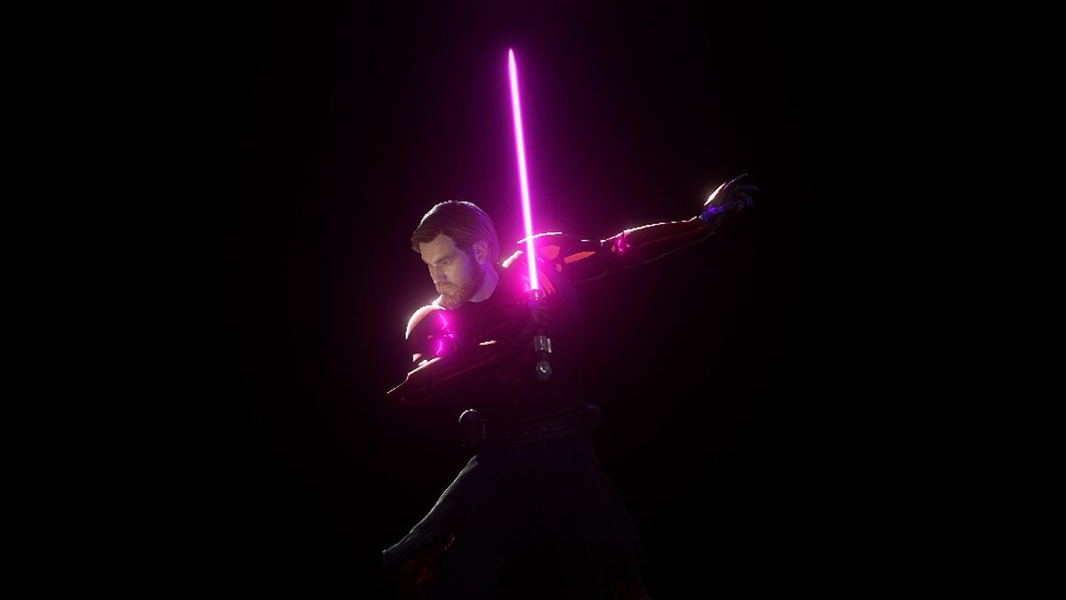 Star Wars: Battlefront 2 — Pink lightsaber for Obi-Wan Kenobi