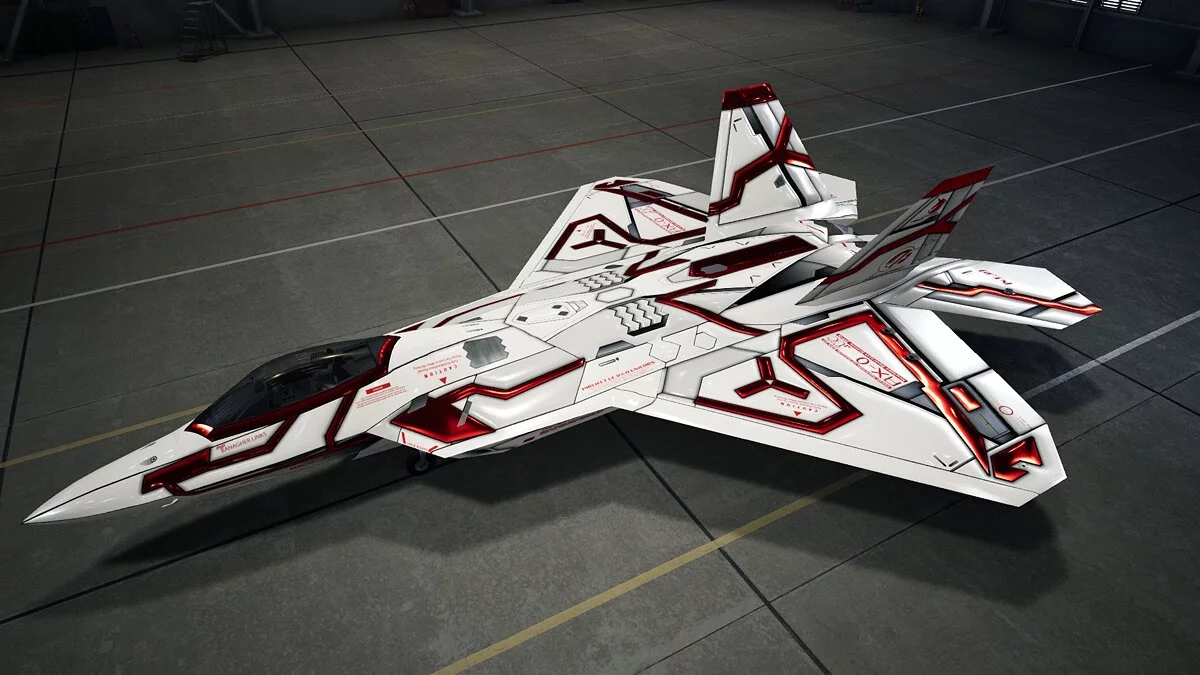 Ace Combat 7: Skies Unknown — RX-0F22 in Unicorn Gundam livery