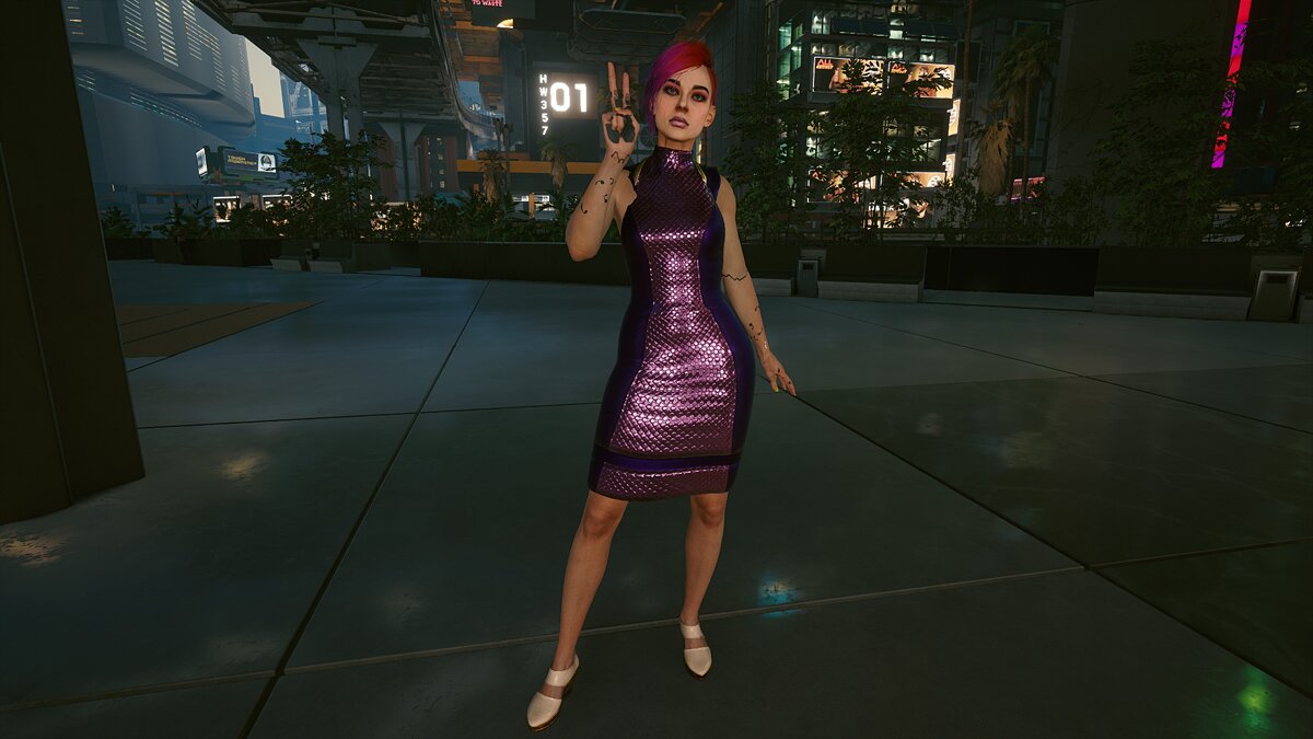 Cyberpunk 2077 — Hanako dresses and shoes