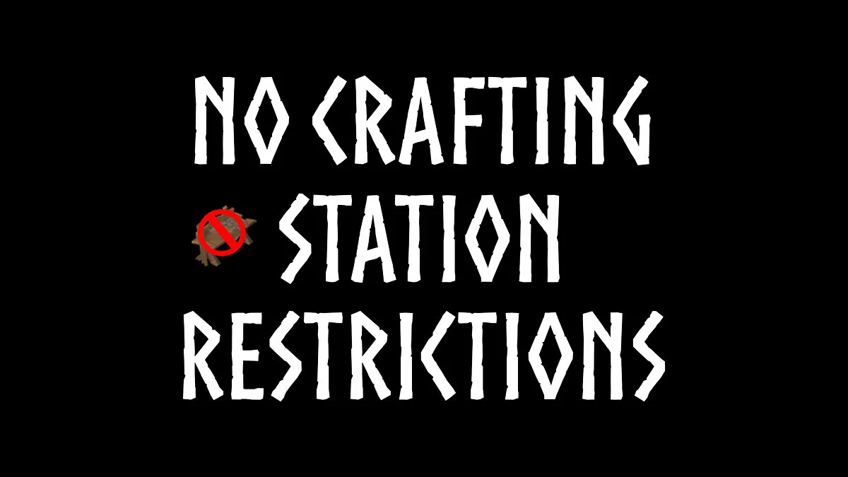 Valheim — Disabling craft stations