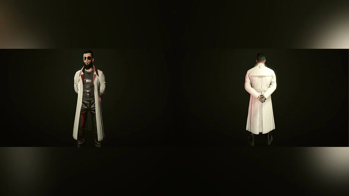 Cyberpunk 2077 — Длинное пальто для мужчины Ви