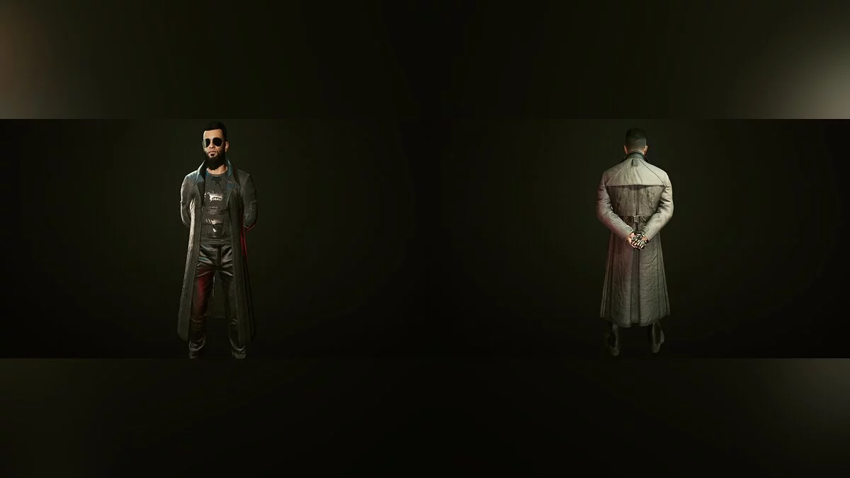 Cyberpunk 2077 — Длинное пальто для мужчины Ви