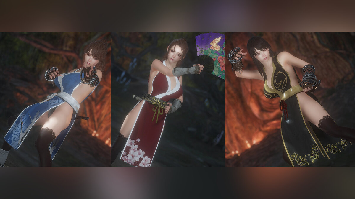 Nioh 2: Complete Edition — Mei, Chun-Li and Kasumi's clothes