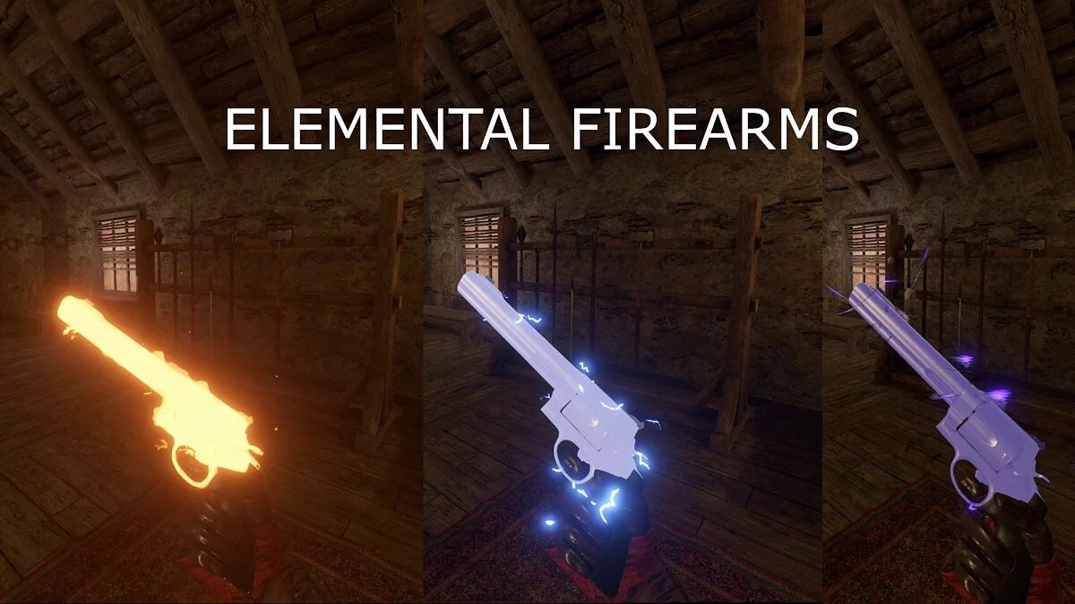 Blade and Sorcery — Fisher's Elemental Firearms and NPC Gun Waves (U9) - волшебное огнестрельное оружие