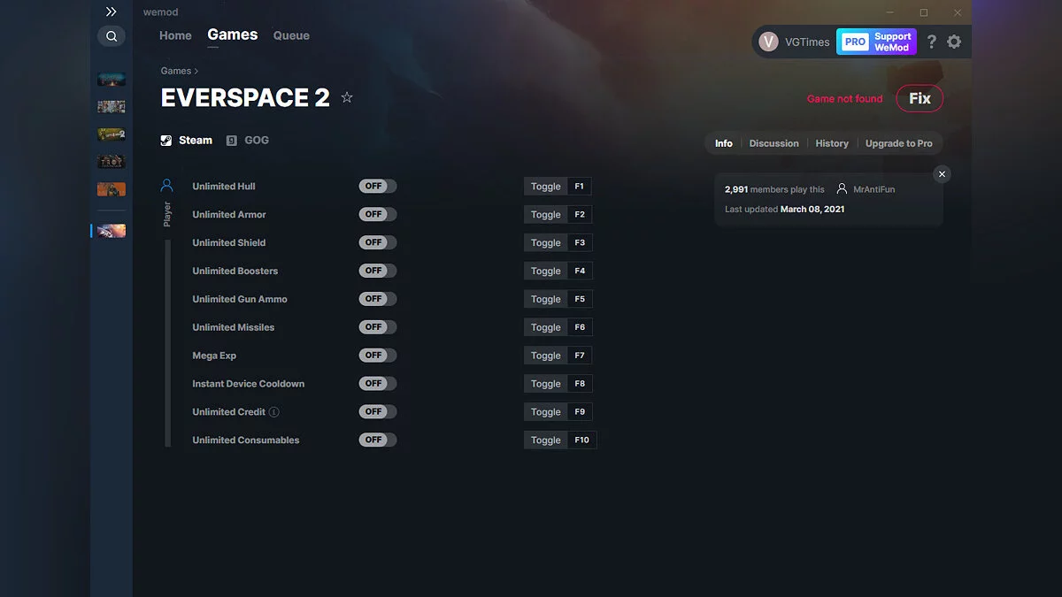 Everspace 2 — Formateur (+10) du 03/08/2021 [WeMod]