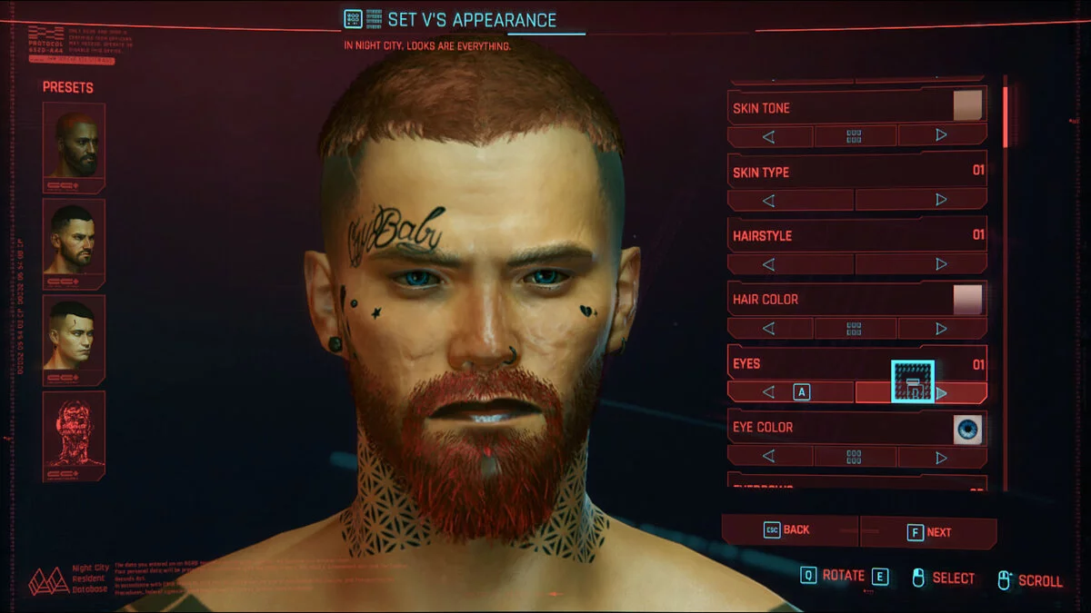 Cyberpunk 2077 — Татуировки на лице как у Lil Peep