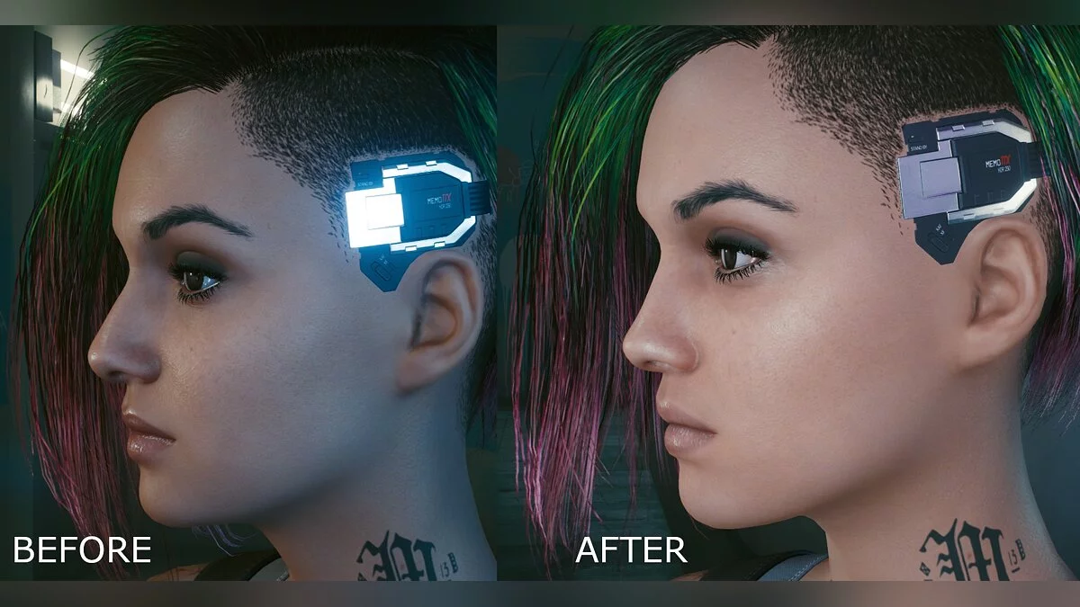 Cyberpunk 2077 — Judy's Enhanced Face