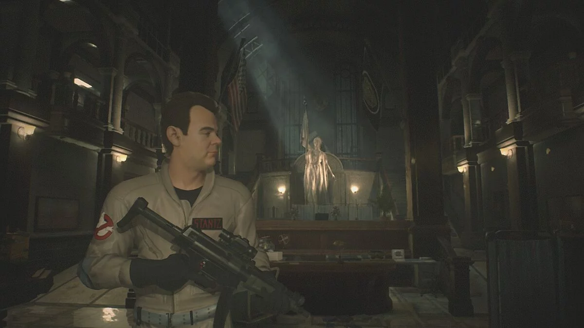 Resident Evil 2 — Raymond from the movie "Ghostbusters"