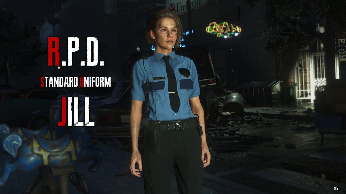 Resident Evil 3 — Jill in standard police uniform