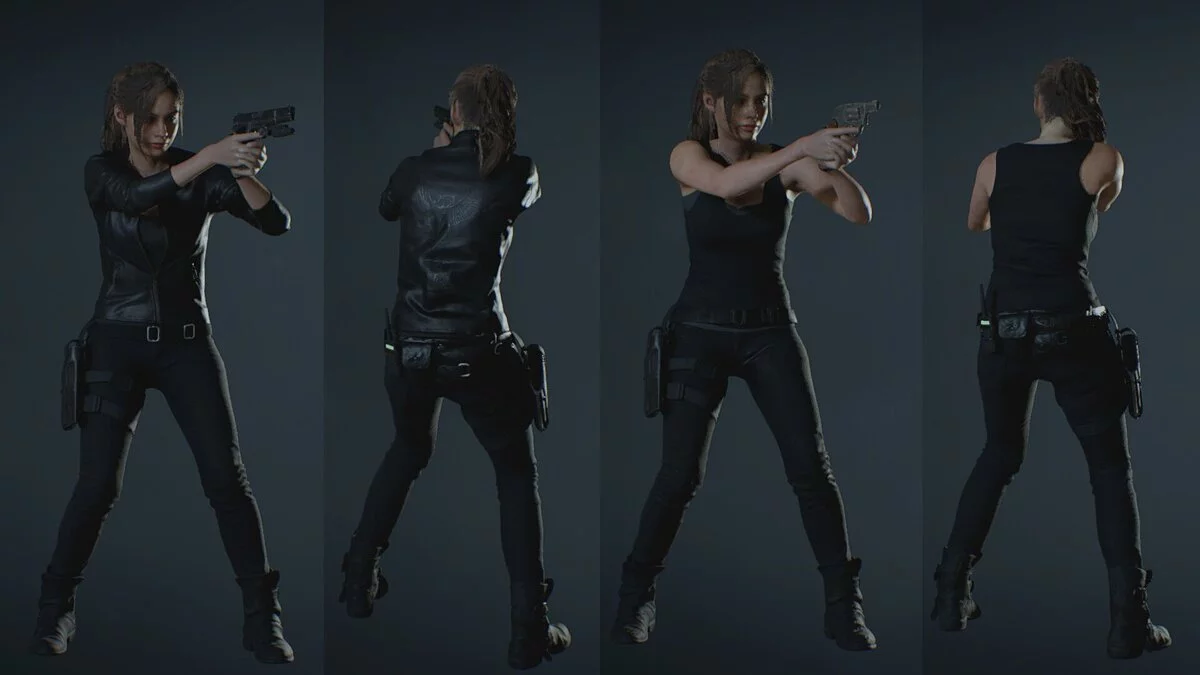 Resident Evil 2 — Клэр Редфилд в черном