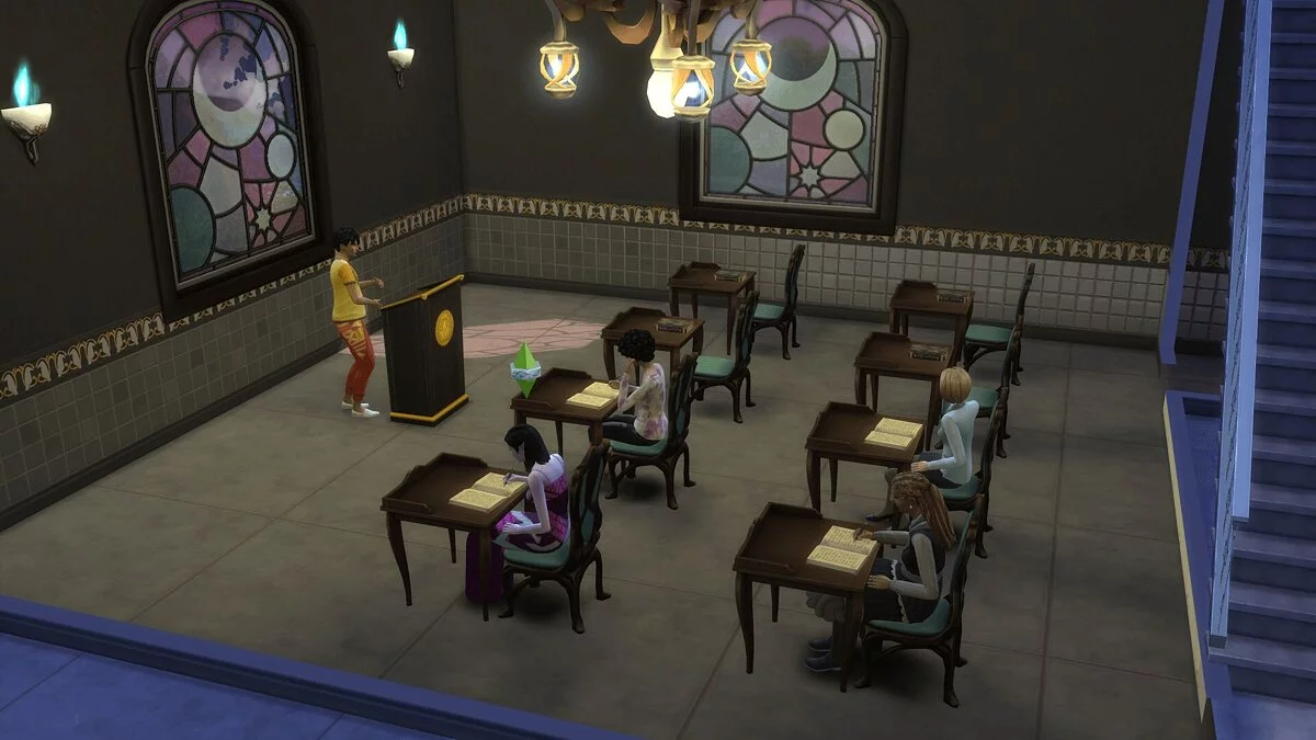 The Sims 4 — Property of the site - class for sorcery lessons