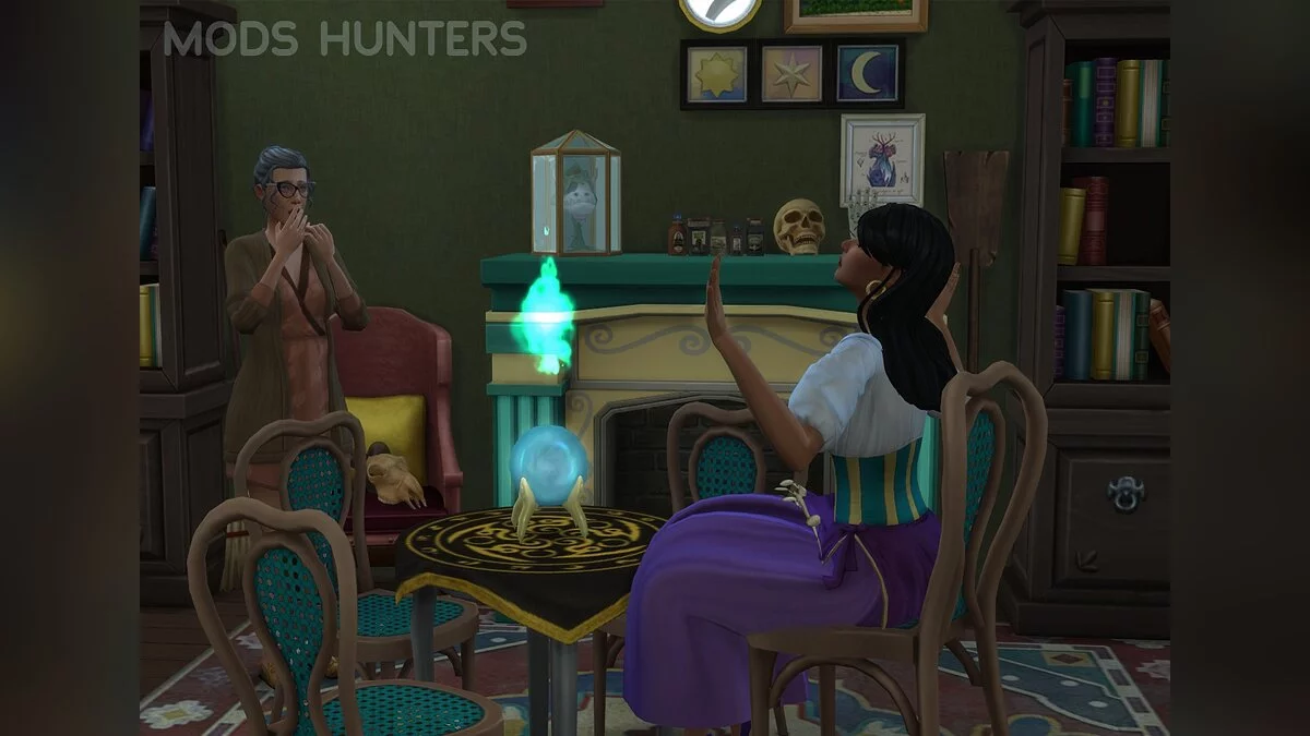 The Sims 4 — Reacción a una sesión de espiritismo