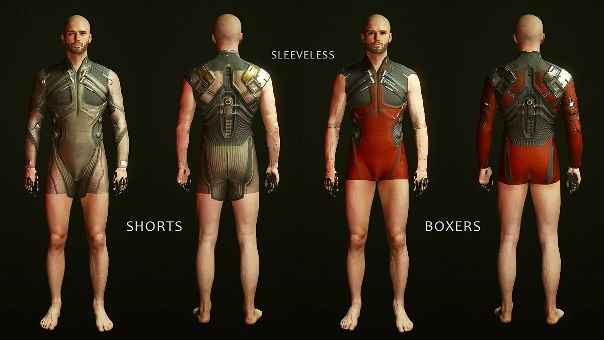 Cyberpunk 2077 — Костюм нетраннера с голыми ногами