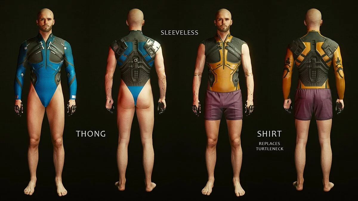 Cyberpunk 2077 — Костюм нетраннера с голыми ногами