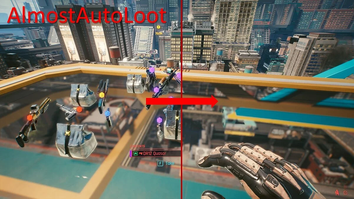 Cyberpunk 2077 — Automatic loot collection