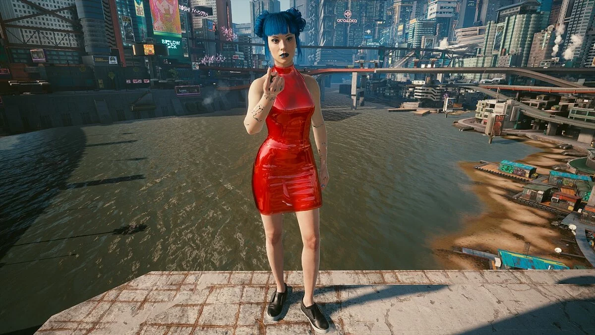Cyberpunk 2077 — Сукня Ханако різних кольорів