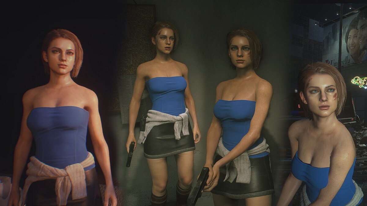 Resident Evil 3 — New face and classic Jill costume